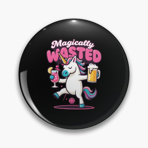 Item preview, Magically Wasted Unicorn Party Drink Fun Design designed and sold by BREITENOHNSON.