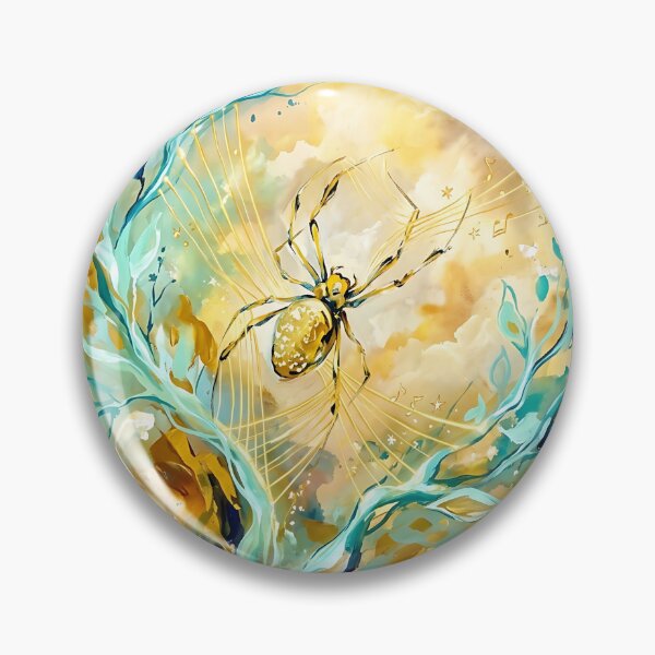 Item preview, Golden Orb Weaver Celestial Harpist designed and sold by PictoVibe.