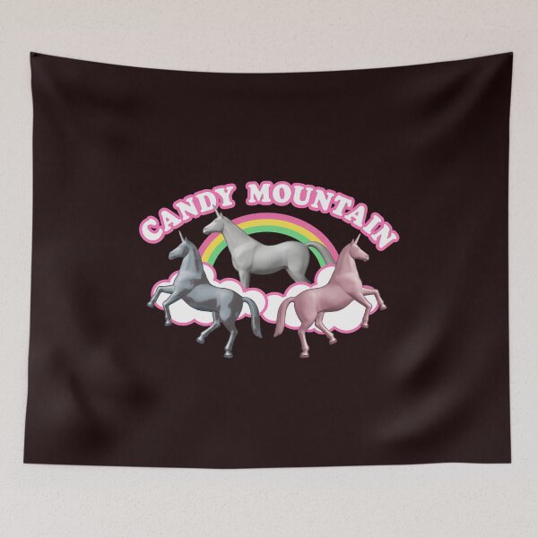 Item preview, Candy Mountain Unicorn Rainbow Clouds Whimsical Fantasy designed and sold by drawfreak.