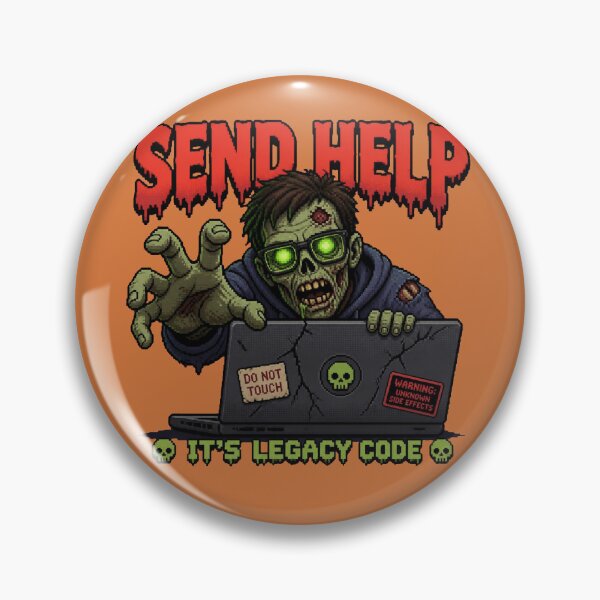 Artikelvorschau, Hilfe senden! Es handelt sich um Legacy-Code – Lustiges Halloween-Entwickler-Shirt entworfen und verkauft von Geek Tracy Shop.