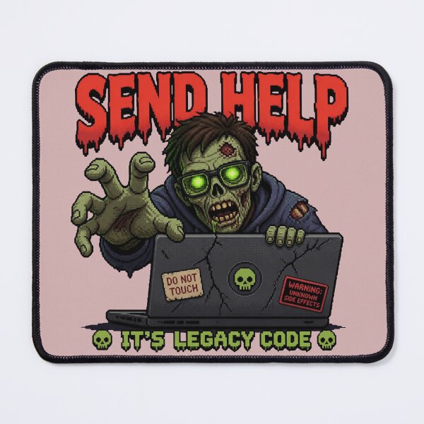 Item preview, Send Help It's Legacy Code - Funny Halloween Developer Shirt designed and sold by Geek Tracy Shop.