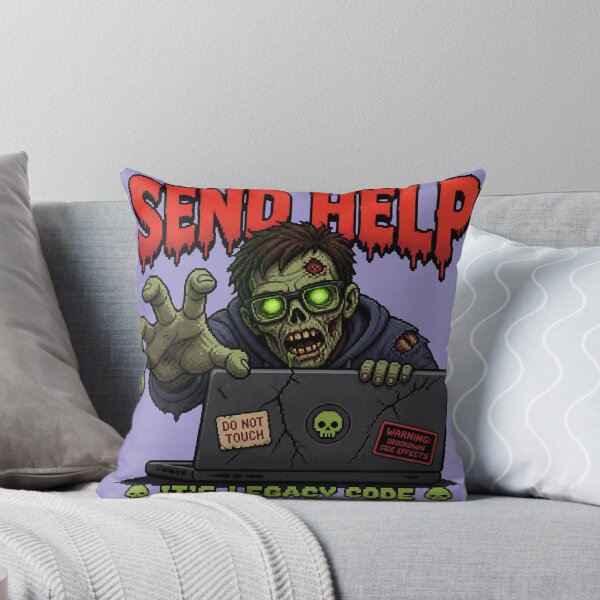 Item preview, Send Help It's Legacy Code - Funny Halloween Developer Shirt designed and sold by Geek Tracy Shop.