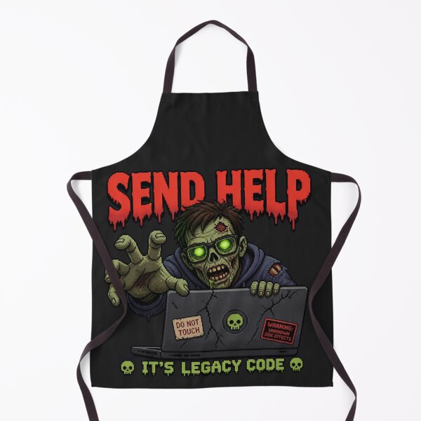 Item preview, Send Help It's Legacy Code - Funny Halloween Developer Shirt designed and sold by Geek Tracy Shop.