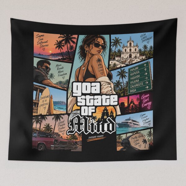 Item preview, Goa State of Mind • Susegad Always • Same Sea Different Stories designed and sold by Goanheartprints.