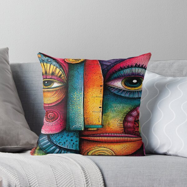 Item preview, A 440 Colorful Abstract Face designed and sold by Infopreneur1231.