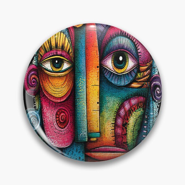Item preview, A 440 Colorful Abstract Face designed and sold by Infopreneur1231.