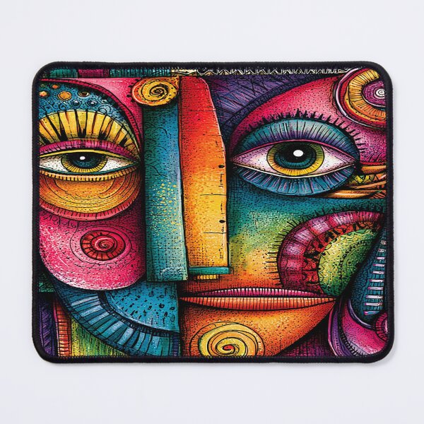 Item preview, A 440 Colorful Abstract Face designed and sold by Infopreneur1231.