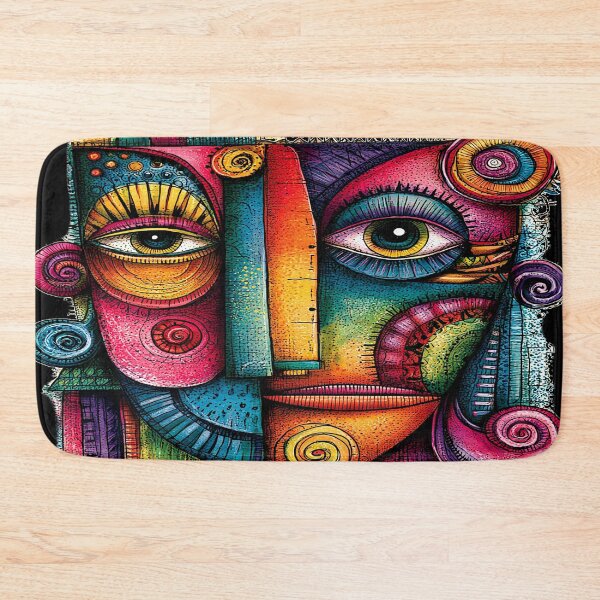 Item preview, A 440 Colorful Abstract Face designed and sold by Infopreneur1231.