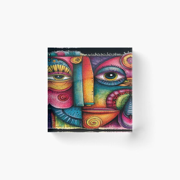 Item preview, A 440 Colorful Abstract Face designed and sold by Infopreneur1231.