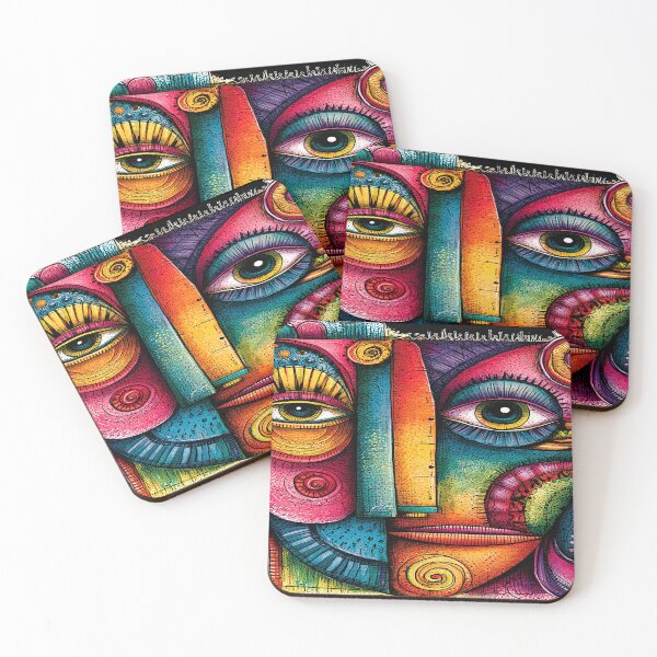 Item preview, A 440 Colorful Abstract Face designed and sold by Infopreneur1231.
