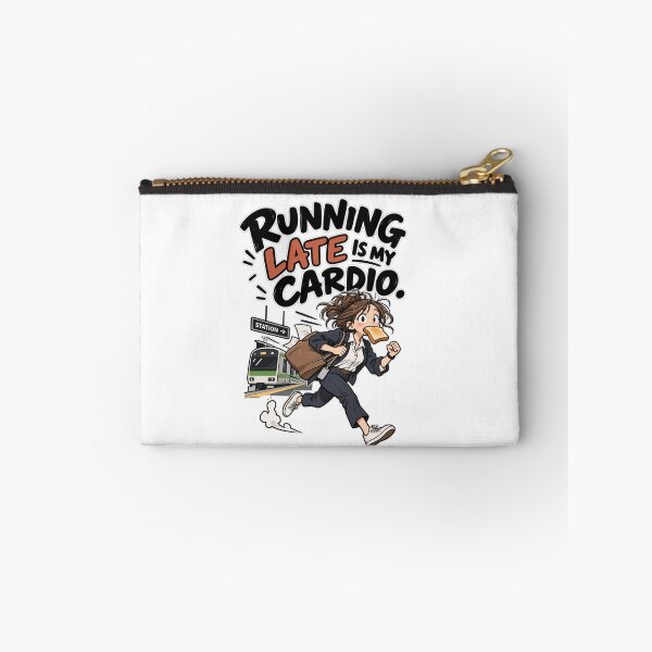 Item preview, Running Late Is My Cardio – Funny Commuter Office Humor designed and sold by Foldbloom.