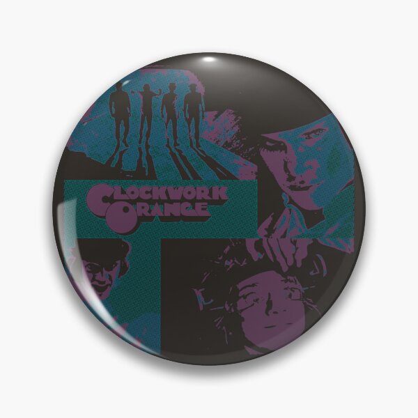 Artikelvorschau, Pop-Art-Collage eines Clockwork Orange (und Purple und Blue)-Fans entworfen und verkauft von Cathedral of Curiosity.