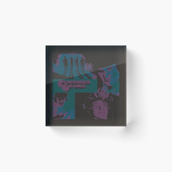 Item preview, A Clockwork Orange (and Purple and Blue) Fan Pop- Art Collage designed and sold by Cathedral of Curiosity.