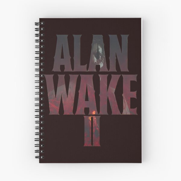 Artikelvorschau, Alan Wake II Typografische Kunst mit düsterer Atmosphäre entworfen und verkauft von drawfreak.