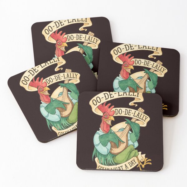 Item preview, Oo-De-Lally Rooster Lute Bard Watercolor designed and sold by drawfreak.