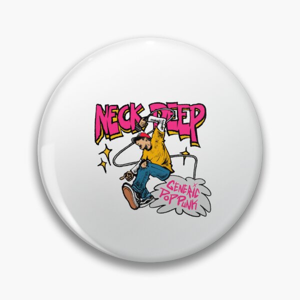 Item preview, Neck deep cartoon illustration designed and sold by DorkStarMedia.