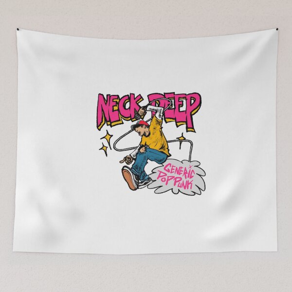 Item preview, Neck deep cartoon illustration designed and sold by DorkStarMedia.