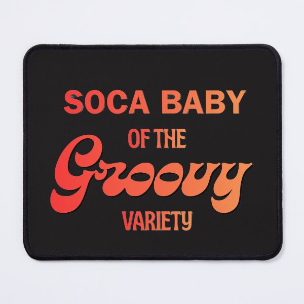 Item preview, Retro Soca Baby Caribbean Text Design (Blk) designed and sold by CaribbeanSoul868.