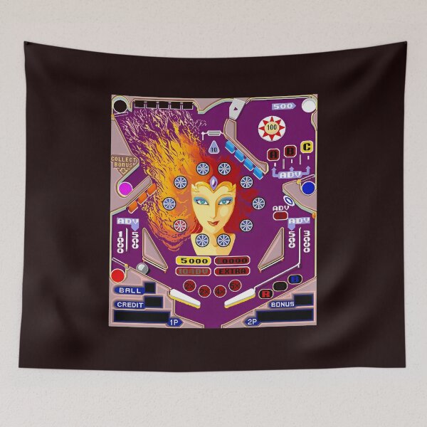 Item preview, Retro Pinball Action Lady Art designed and sold by drawfreak.