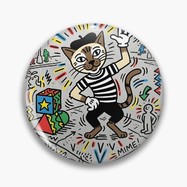 Item preview, Siamese Sidewalk Mime designed and sold by PictoVibe.