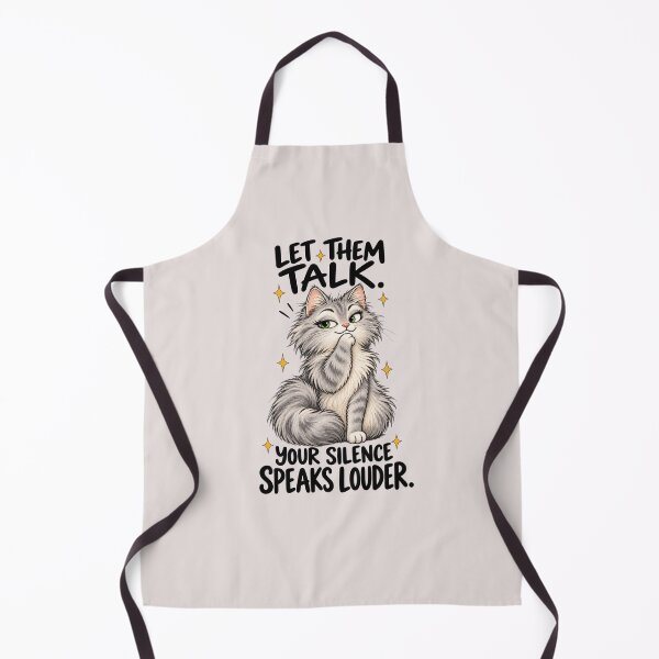 Item preview, Let Them Talk – Confident Cat Motivational T-Shirt designed and sold by NinaCreator.