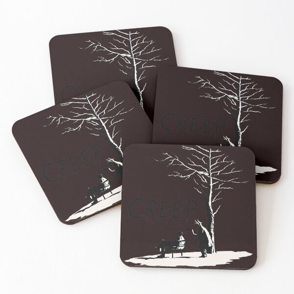Item preview, Creep Park Bench Ominous Axe Silhouette Scary Art designed and sold by drawfreak.