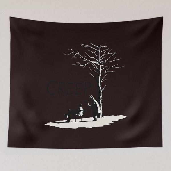 Item preview, Creep Park Bench Ominous Axe Silhouette Scary Art designed and sold by drawfreak.