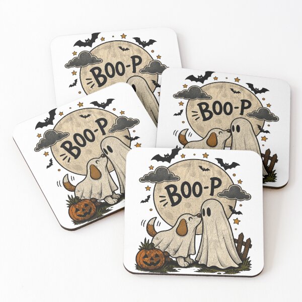 Item preview, Boo-p Dog Ghost Cute Halloween Dog Lover Spooky Season designed and sold by Flamurh1.