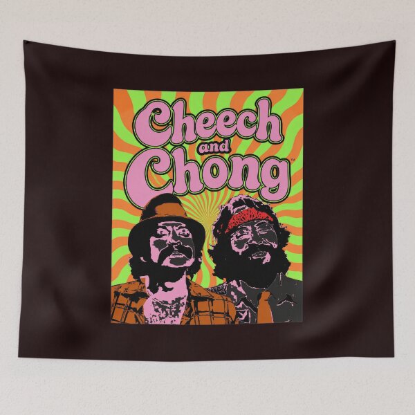 Item preview, Cheech and Chong Psychedelic Retro Comedy Duo Art designed and sold by drawfreak.