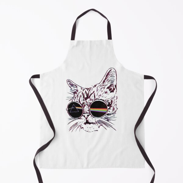 Item preview, Retro Rock Cat Rainbow Prism Sunglasses Sketch designed and sold by HannahHerronn.