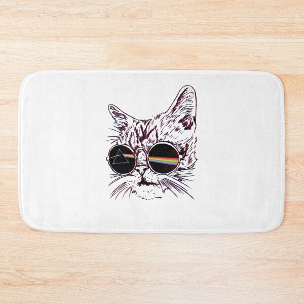 Item preview, Retro Rock Cat Rainbow Prism Sunglasses Sketch designed and sold by HannahHerronn.