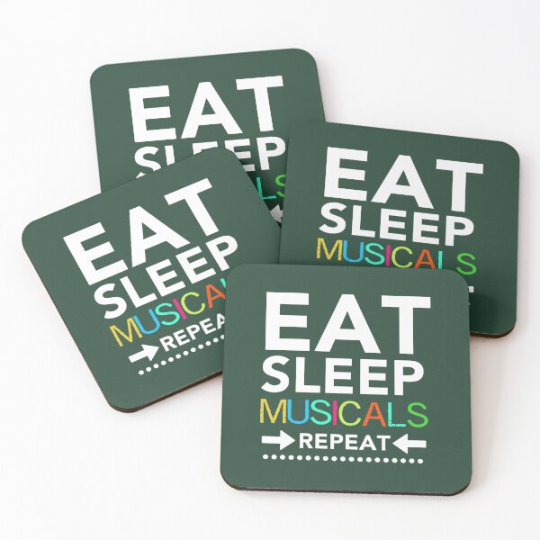 Item preview, Eat Sleep Musicals Repeat TShirt - Broadway Theatre Geek Fan designed and sold by Sakurabyfoco.