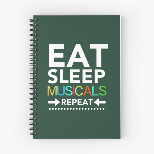 Item preview, Eat Sleep Musicals Repeat TShirt - Broadway Theatre Geek Fan designed and sold by Sakurabyfoco.