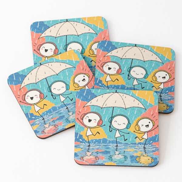 Item preview, Dancing Friends in the Rain designed and sold by Qenlo.