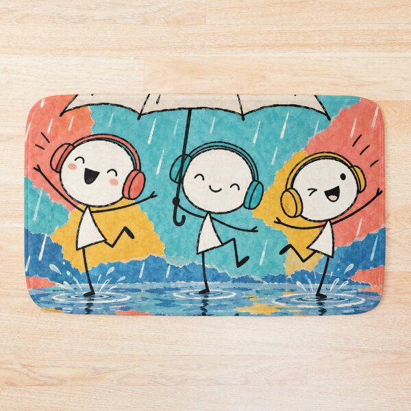 Item preview, Dancing Friends in the Rain designed and sold by Qenlo.