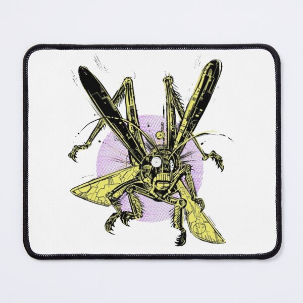 Item preview, Cyberpunk Mechanical Grasshopper Robot Insect Art designed and sold by HannahHerronn.