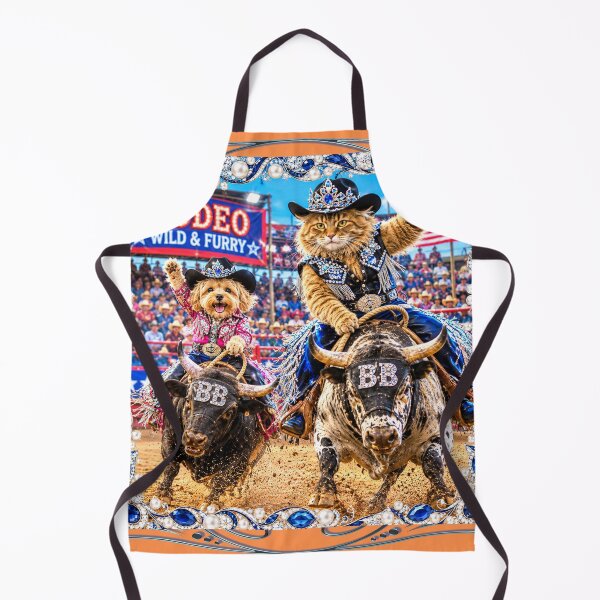 Item preview, Wild & Furry Rodeo – Bull Riding Cat & Dog Cowboys designed and sold by Extremeallie.