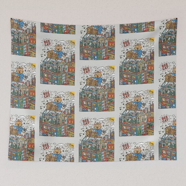 Item preview, British Shorthair Rooftop Beekeeper designed and sold by PictoVibe.