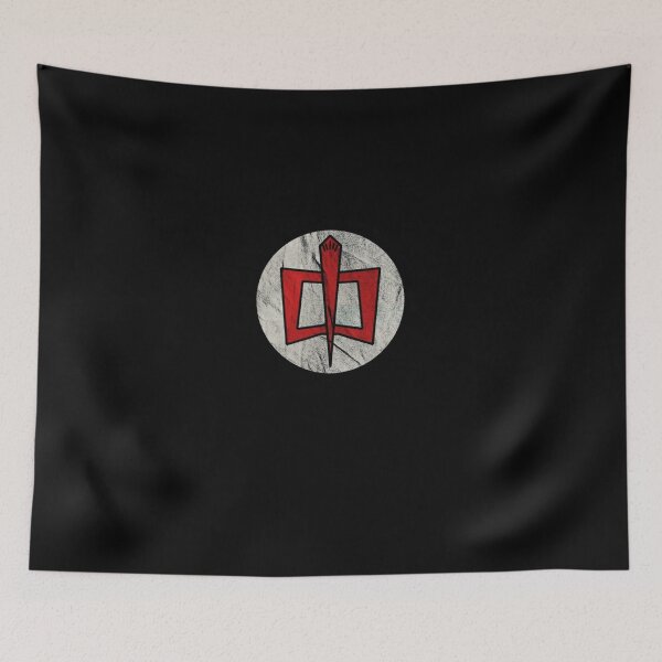 Item preview, Retro Superhero Shield Circular Emblem Distressed Graphic designed and sold by HannahHerronn.