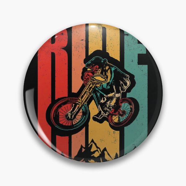 Item preview, Retro Sunset Ride Mountain Bike Dirt Trail Graphic designed and sold by HannahHerronn.