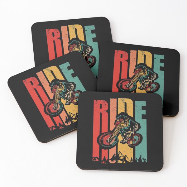 Item preview, Retro Sunset Ride Mountain Bike Dirt Trail Graphic designed and sold by HannahHerronn.