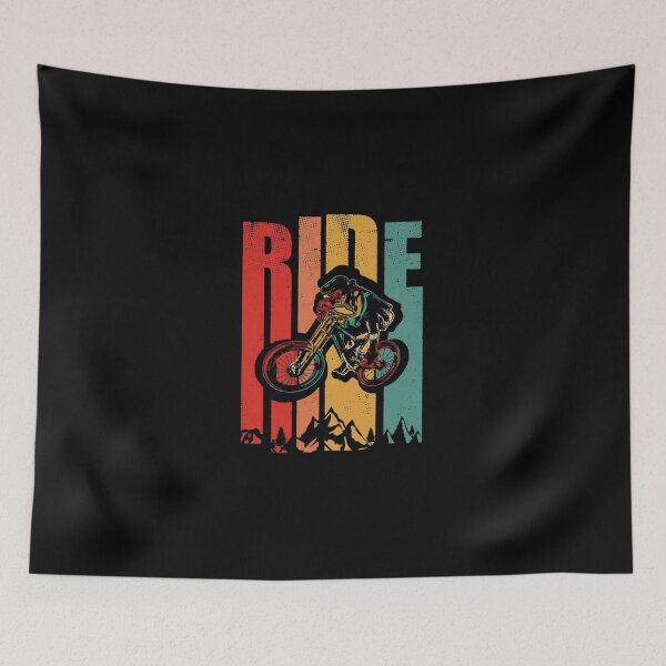 Item preview, Retro Sunset Ride Mountain Bike Dirt Trail Graphic designed and sold by HannahHerronn.
