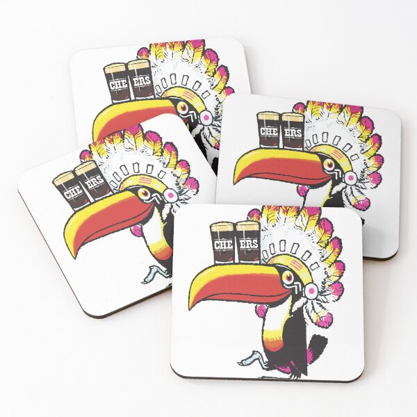 Item preview, Toucan With Beer Headdress Art designed and sold by BREITENOHNSON.