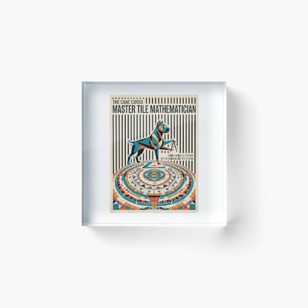 Item preview, Cane Corso Tile Mathematician designed and sold by PictoVibe.