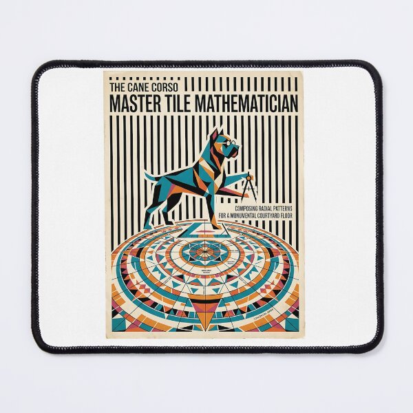 Item preview, Cane Corso Tile Mathematician designed and sold by PictoVibe.