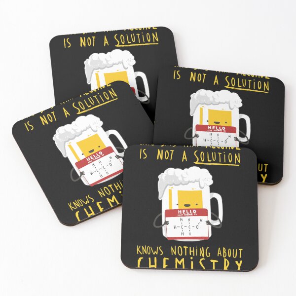 Item preview, Alcohol Solution Chemistry Beer Pun designed and sold by BREITENOHNSON.