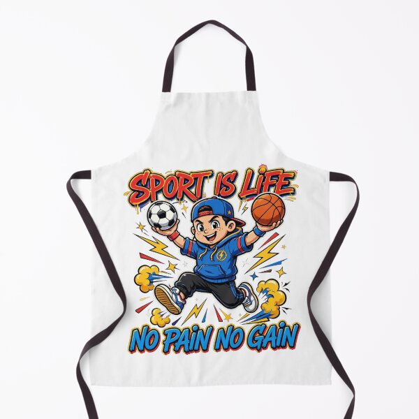 Item preview, Sport Is Life No Pain No Gain - Motivational Sports Streetwear Design designed and sold by yassine elhaidi.