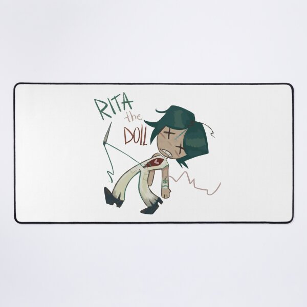 Artikelvorschau, Rita die Puppe, genähtes Herz, Cartoon entworfen und verkauft von Frdikhelis.
