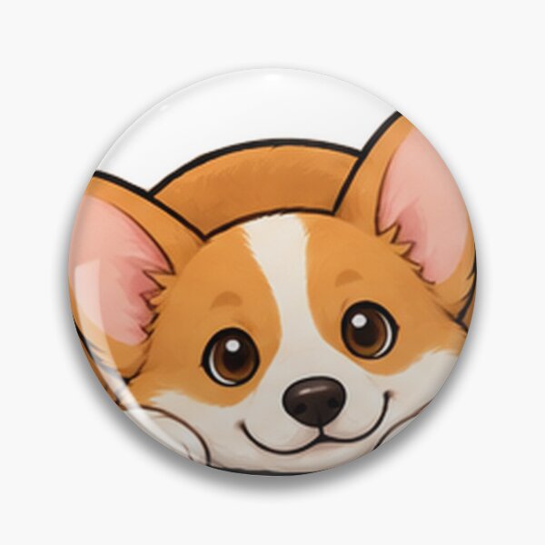 Item preview, Cute Corgi Chin Down Resting Cartoon designed and sold by The198X.