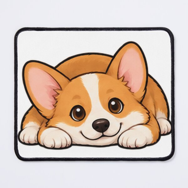 Item preview, Cute Corgi Chin Down Resting Cartoon designed and sold by The198X.